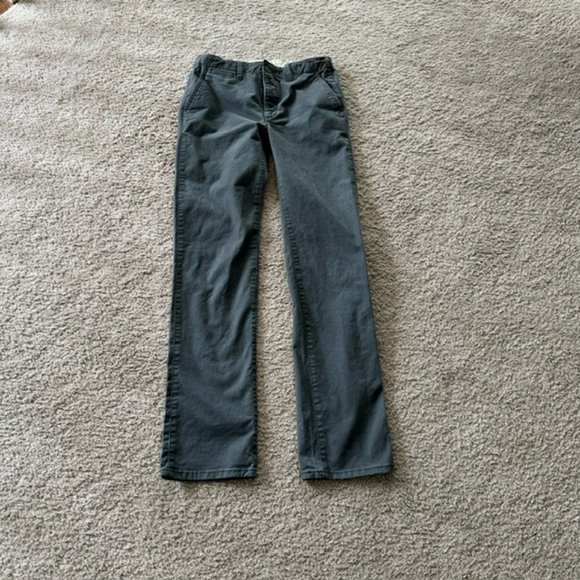 Boys Gap Kids Gray Khaki Pants 18 Slim - Picture 1 of 3
